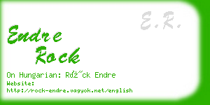 endre rock business card